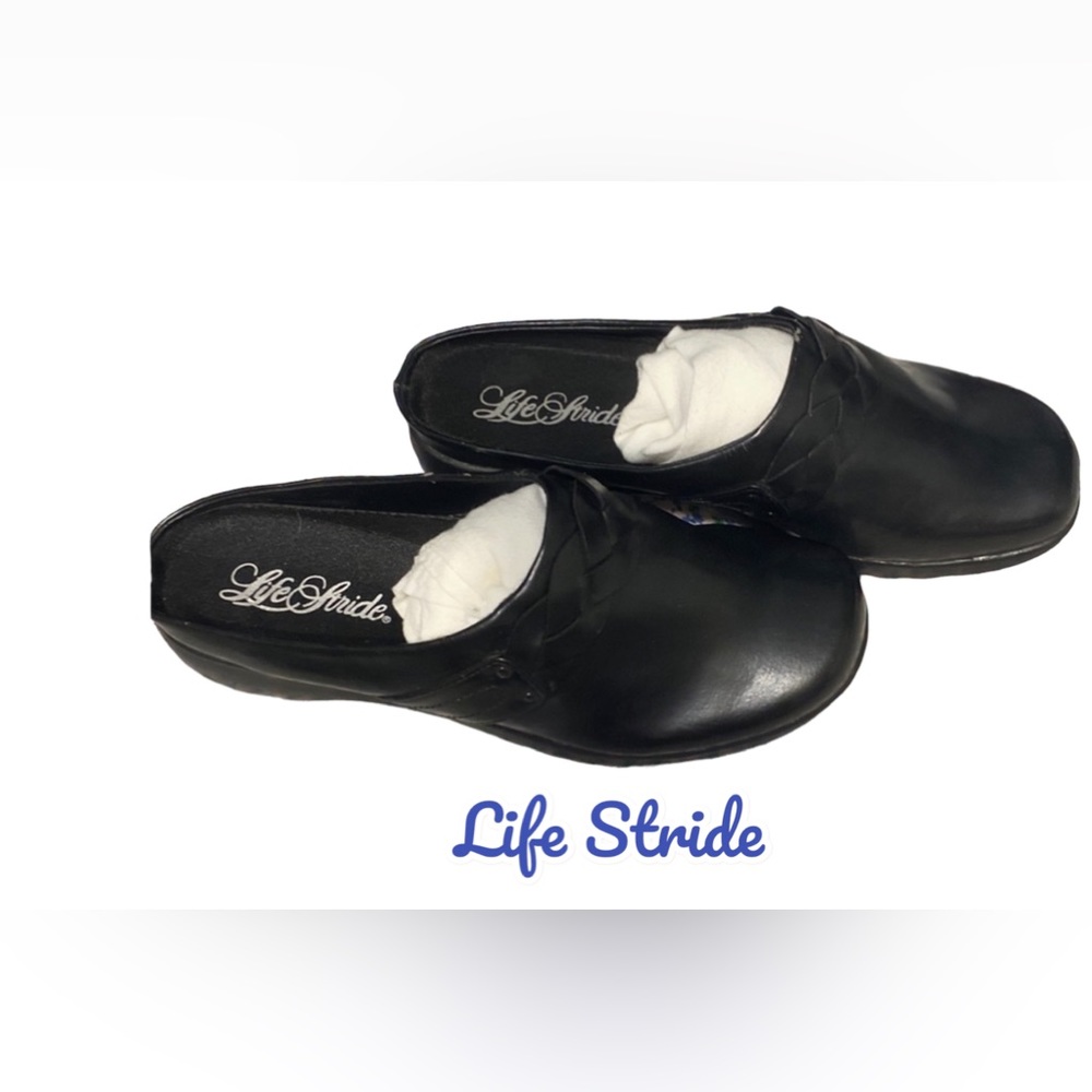 Lifestride Size 8w Black Shoes